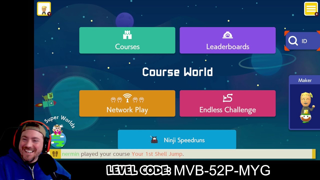 Endless Expert! (45 Lives | 1,324 Clears) Family Friendly Mario Maker 2 | Nintendo Switch 2