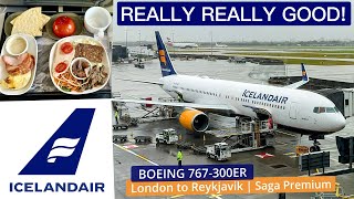 Is Icelandair Saga Premium Worth it? Boeing 767-300ER Trip Report | London to Reykjavik