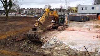 Cat 329E L Cleaning Up Demolition Site Bork Sloopwerken