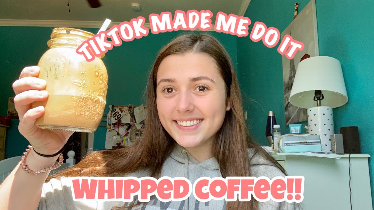 TIKTOK COFFE HACKS whipped coffee!! Does it work?? YouTube