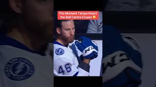 The Moment Tampa Heard the Bell Centre Crowd 😬 #montreal #montrealcanadiens #lightning #canadiens