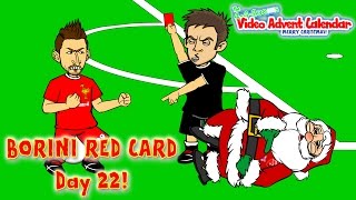 FABIO BORINI RED CARD 🐓Liverpool vs Arsenal🇫🇷 2-2 HIGHLIGHTS (21.12.14 football cartoon)