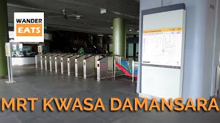 Walk: MRT Kwasa Damansara Station - Putrajaya Line and Kajang Line MRT Ride