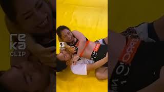 Unstoppable Force: Female Fighter's Dominant Grappling Display