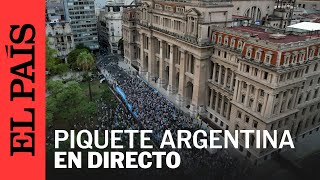 DIRECTO | Protestas por el protocolo antipiquetes de Javier Milei | EL PAÍS