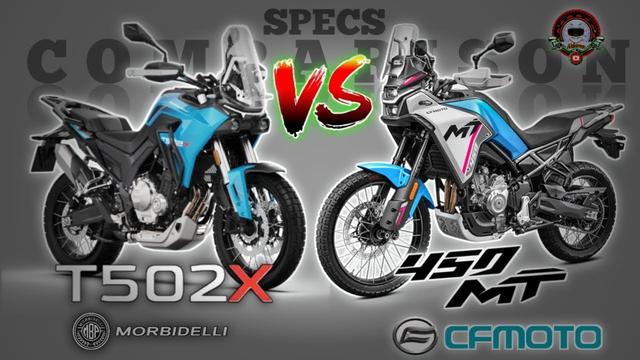 MORBIDELLI T502X vs CFMOTO 450MT SPECS COMPARISON