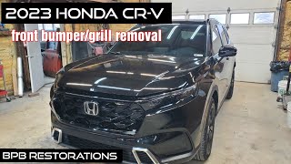 2023 Honda CRV how to front bumper and grill removal