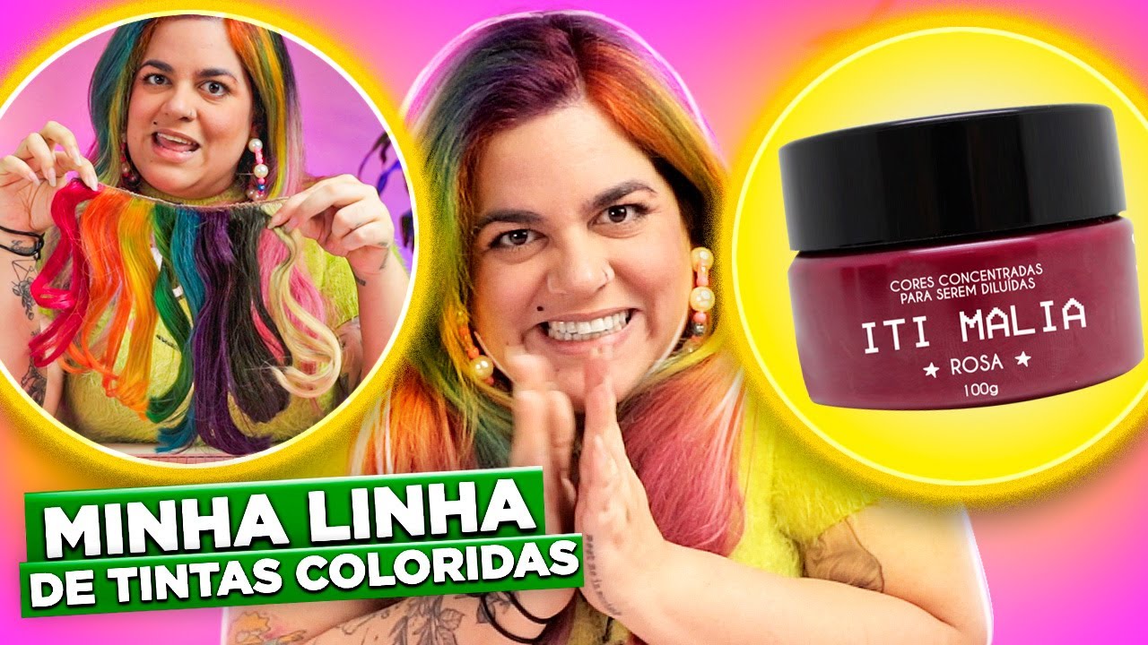 MINHA LINHA DE TINTAS DE CABELO COLORIDO SAIU! 😱 - Nunca Te Pedi Nada