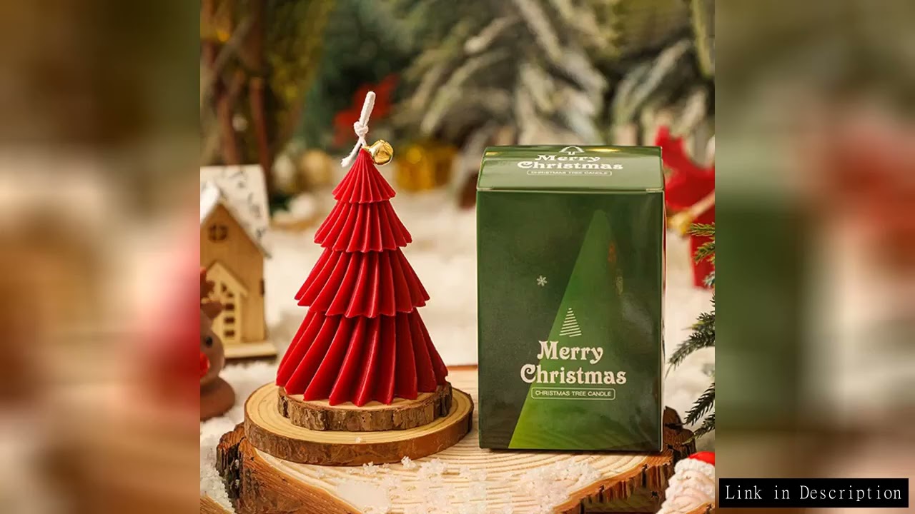 3D Christmas Tree Candle Silicone Mold DIY Christmas Candle Making Kit Handmade Soap Plaster Resin B