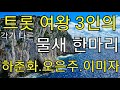 하춘화.오은주.이미자/트롯 여왕 3인의 각기 다른 물새 한마리