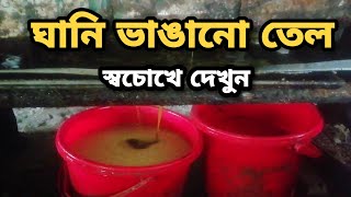 ঘানি ভাঙানো তেল সরাসরি দেখুন। খাটি সরিষার তেল। ঘানি ভাঙানো সরাসরি