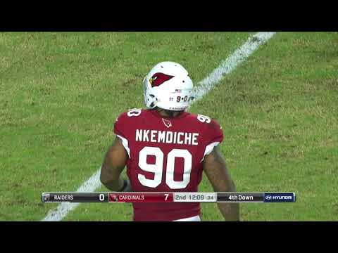 Robert Nkemdiche Blows Up 3 Straight Plays! |Cardinals vs Raiders Preseason|