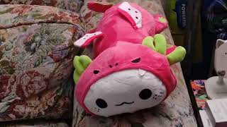 Onsoyours Cute Axolotl Dragon Fruit Plush, Soft Stuffed Animals Axolotl Pitaya Plush Pillow, Kawaii screenshot 2