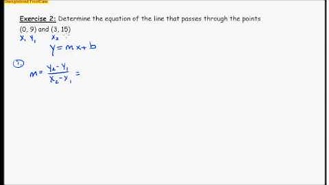 Some Facts About Graphs of Linear Equations in Two Variables