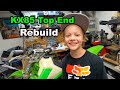 Father and Son - KX85 Top End Rebuild - 2 strokes are easy!