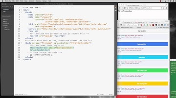 Basic Getting Started Ionic Framework App - HU-1
