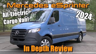 2024 Mercedes-Benz eSprinter Cargo Van: Start Up, Test Drive & In Depth Review