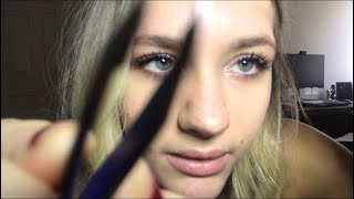 [ASMR] CLOSE UP- Doing Your Eyebrows W\/ Inaudible Whispering\/ Personal Attention