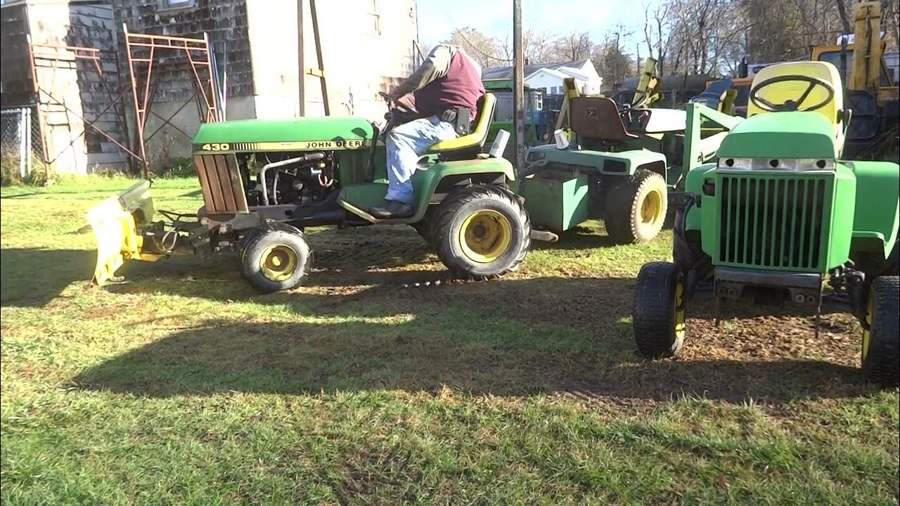 JOHN DEERE 318 WITH 44 LOADED MOVED AND BUCKET REMOVED YouTube