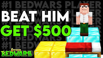 $500 Bedwars Tournament Vs #1 Bedwars Player (FINALS)