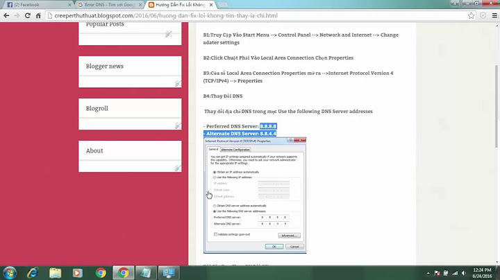 Sửa lỗi không thể tìm thấy địa chỉ dns năm 2024