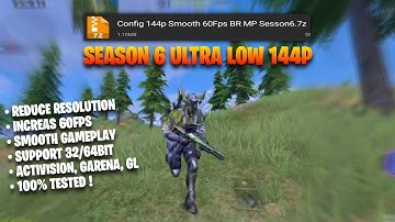 ULTRA LOW 144P CONFIG IN COD MOBILE | SMOOTH 60FPS & FIX LAGS BR/MP | CODM CONFIG SEASON 6