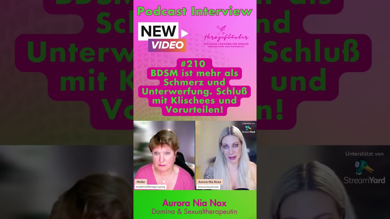 ⁣BDSM ist mehr als Schmerz + Unterwerfung  #single #sexualität #bdsm #podcastinterview