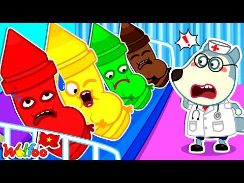 Ôi Không! Bút Màu Nhập Viện Rồi! 🤒 Bút Màu Có Bầu | Hoạt Hình Vui Nhộn | Wolfoo Tiếng Việt