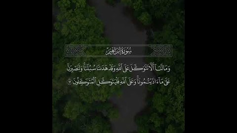 سورة إبراهيم————- القارئ عبدالله الموسى