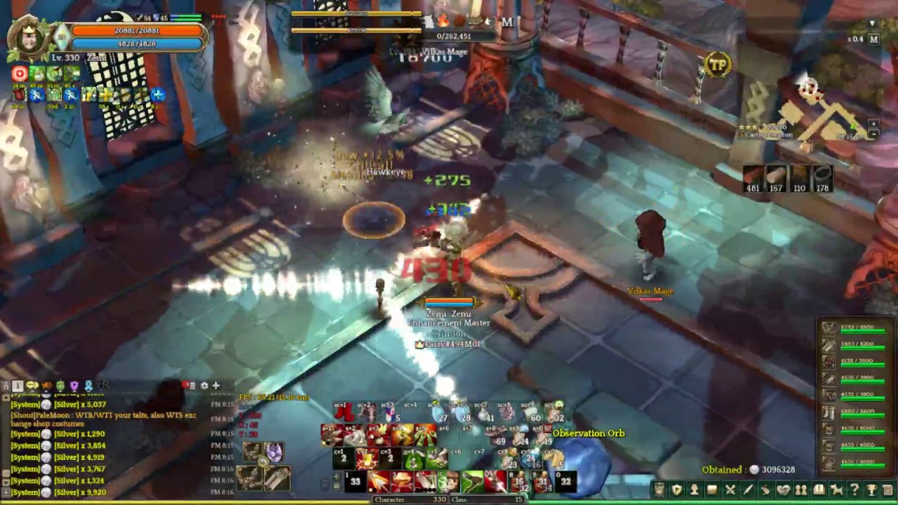 TOS sap3falc3 290 dungeon solo