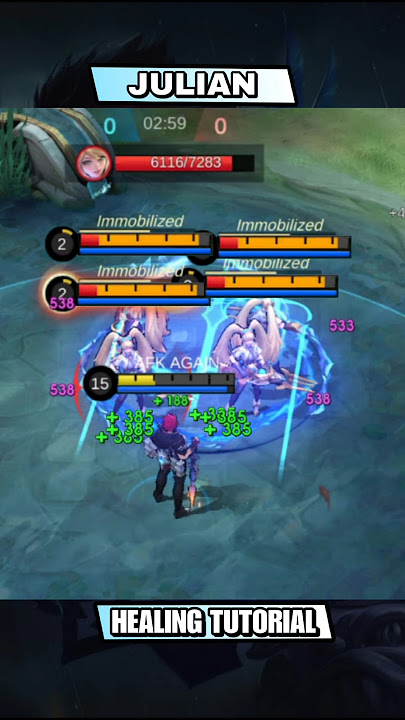 JULIAN HEALING TUTORIAL AND BUILD #mlbb #shorts #julian