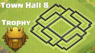 Best Town Hall 8 Th8 New Farmingtrophy Base 2016 - Clash Of Clans