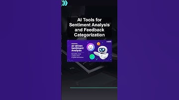 AI Tools for Sentiment Analysis and Feedback Categorization #ai #artificialintelligence Tools