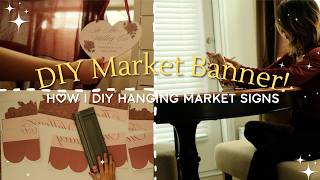 I Made a New Banner For My Artist Market Booth | Studio Vlog ⭐️