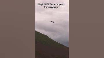 Just like magic! RAF Texan appears in the #Machloop #raf #aviation #aircraft #shorts #plane