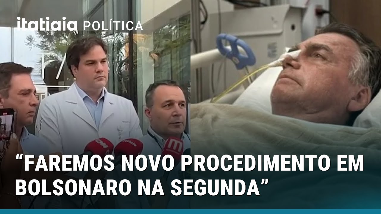 MÉDICOS ATUALIZAM ESTADO DE SAÚDE DE JAIR BOLSONARO APÓS PROCEDIMENTO
