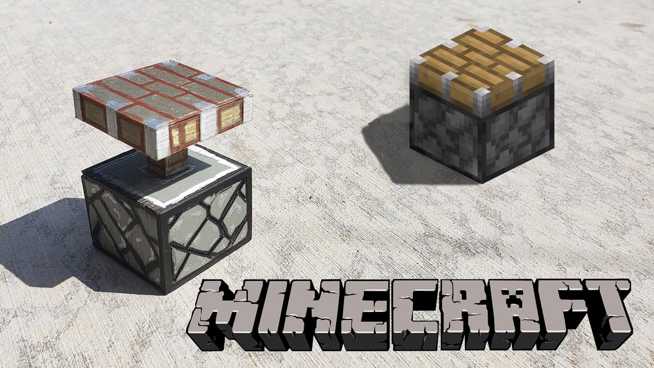 Minecraft Piston 1/20th Scale Build - YouTube