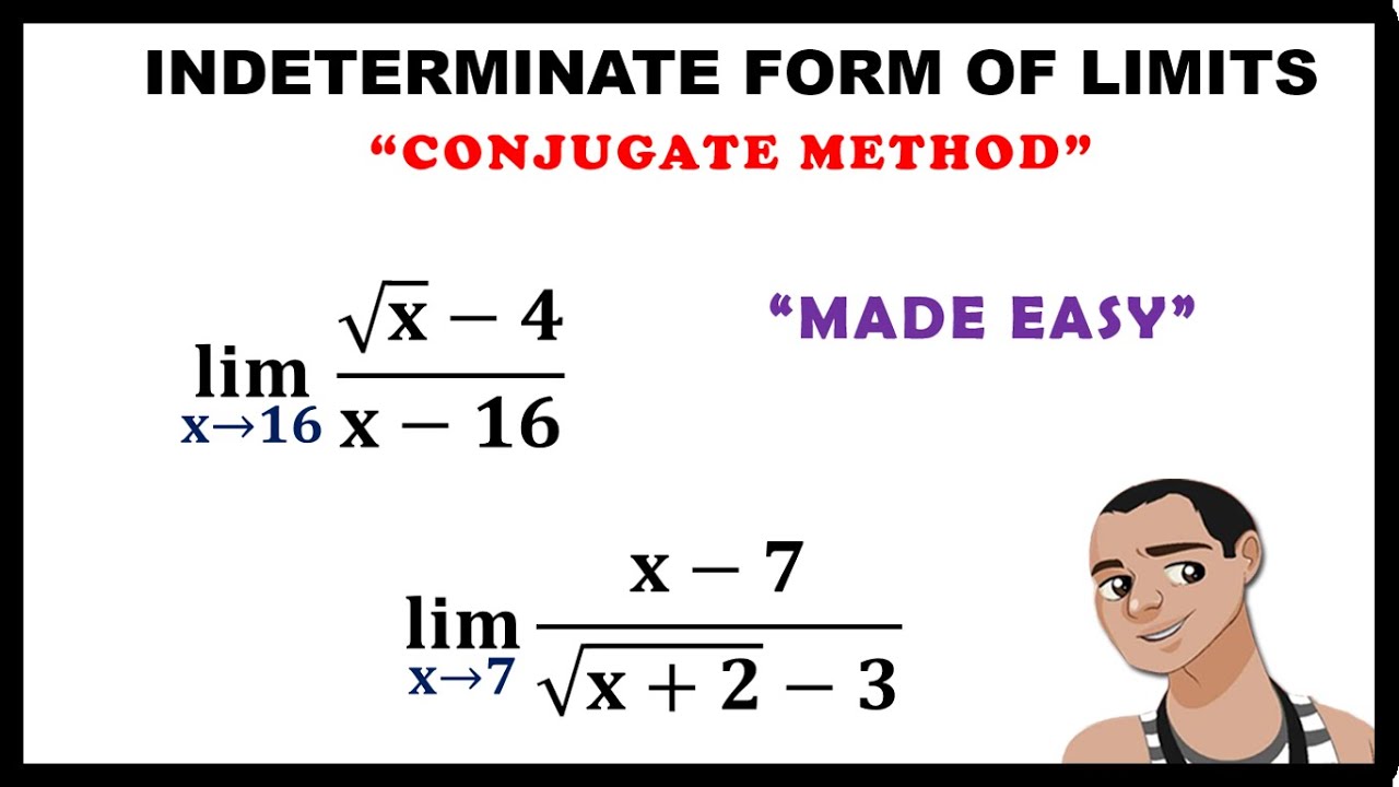 INDETERMINATE FORM OF LIMITS USING CONJUGATE || BASIC CALCULUS - YouTube
