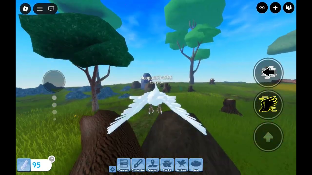 First time of playing Roblox feather family