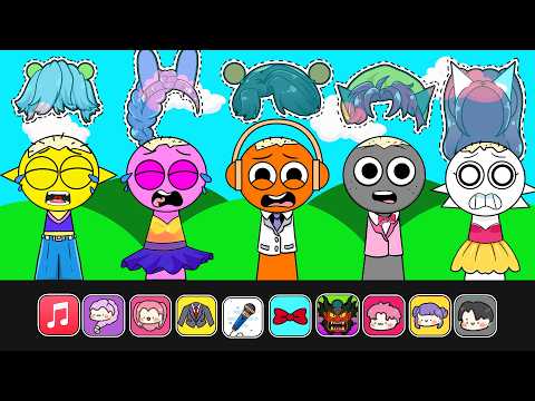 🌟Paper DIY🌟 INCREDIBOX SPRUNKI BALD CURSE! 😭 Poor Crying Pinki Lost Hair Makeover ✨