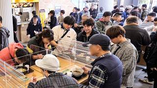 1日1400杯売れる競馬めし。勝負師達を支える立ち食いきしめん屋がエグい丨Japanese Standing noodle at the Racecourse.