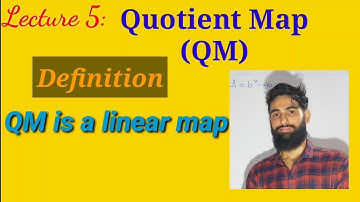 Quotient map definition | proof that  QM is linear map|