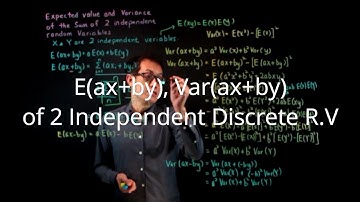 Expected Vaule and Variance of Sum of 2 Independent Random Variables