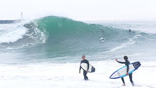 The Wedge  Clean but HEAVY morning in Spring 2024! (RAW FOOTAGE)