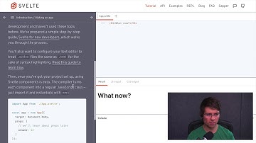 Doing the Svelte Tutorial, parts 1 - 5