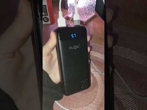 Внешний аккумулятор 20000mAh KLGO KP-89 Чёрный фото от покупателей 3