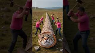 Rescue Cat From Giant Log