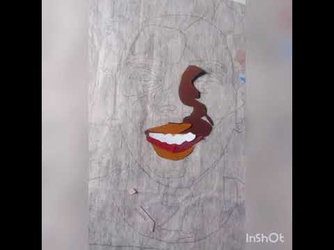 Fabric art/ portrait