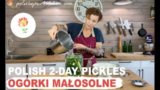 Polish pickles  OGÓRKI MAŁOSOLNE  ready in 2 days  how to make Polish food.