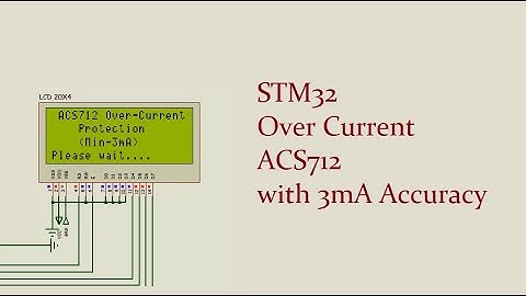 ACS712 Current Sensor using STM32 with 3mA Accuracy